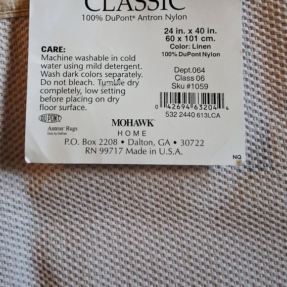 NWT Mohawk Home Classic Beige Rug - Picture 10 of 10